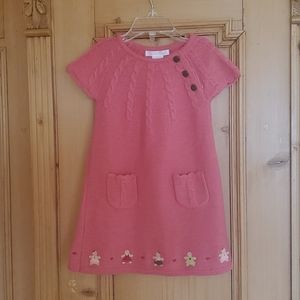 NWT Janie and Jack Pink Sweater Dress, 12-18 month
